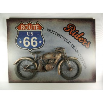 Wand deco Riders Route 66